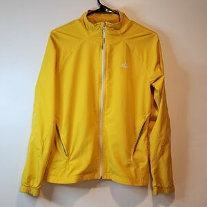 Adidas Sample Full Zip Windbreaker Track Jacket RARE Y2K Men's Size Med Yellow